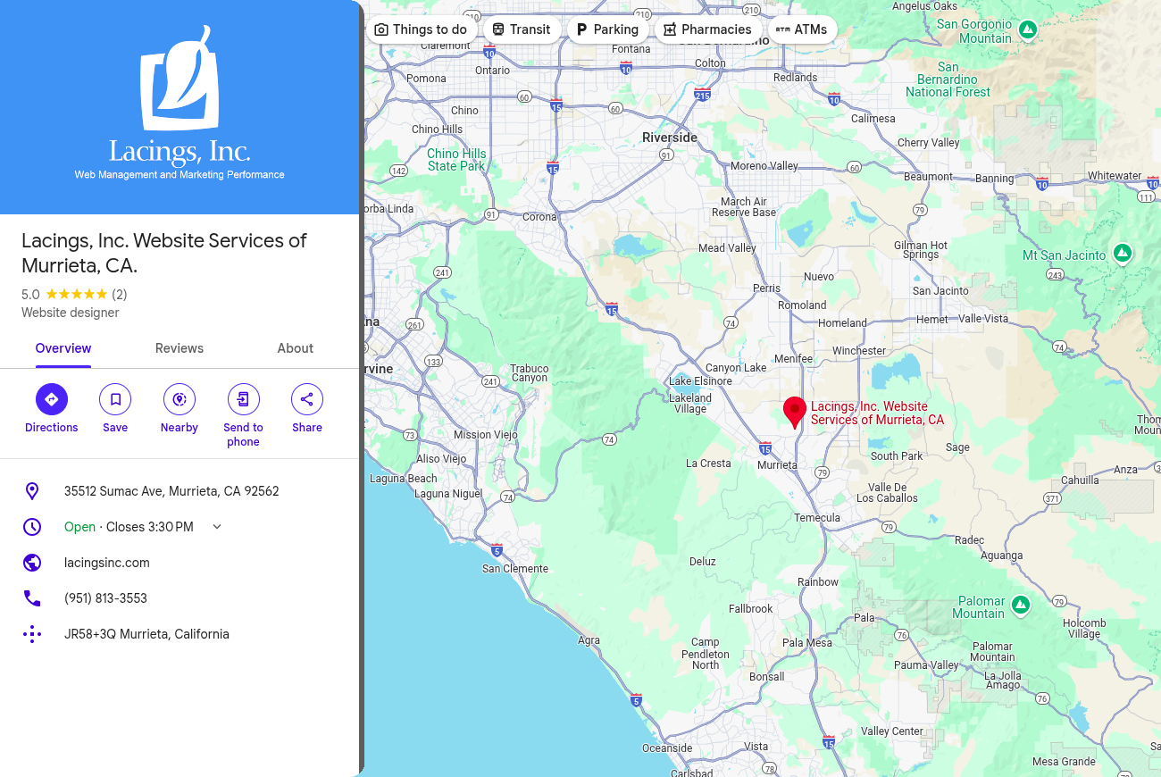 Web Management and Marketing Services in Murrieta, CA